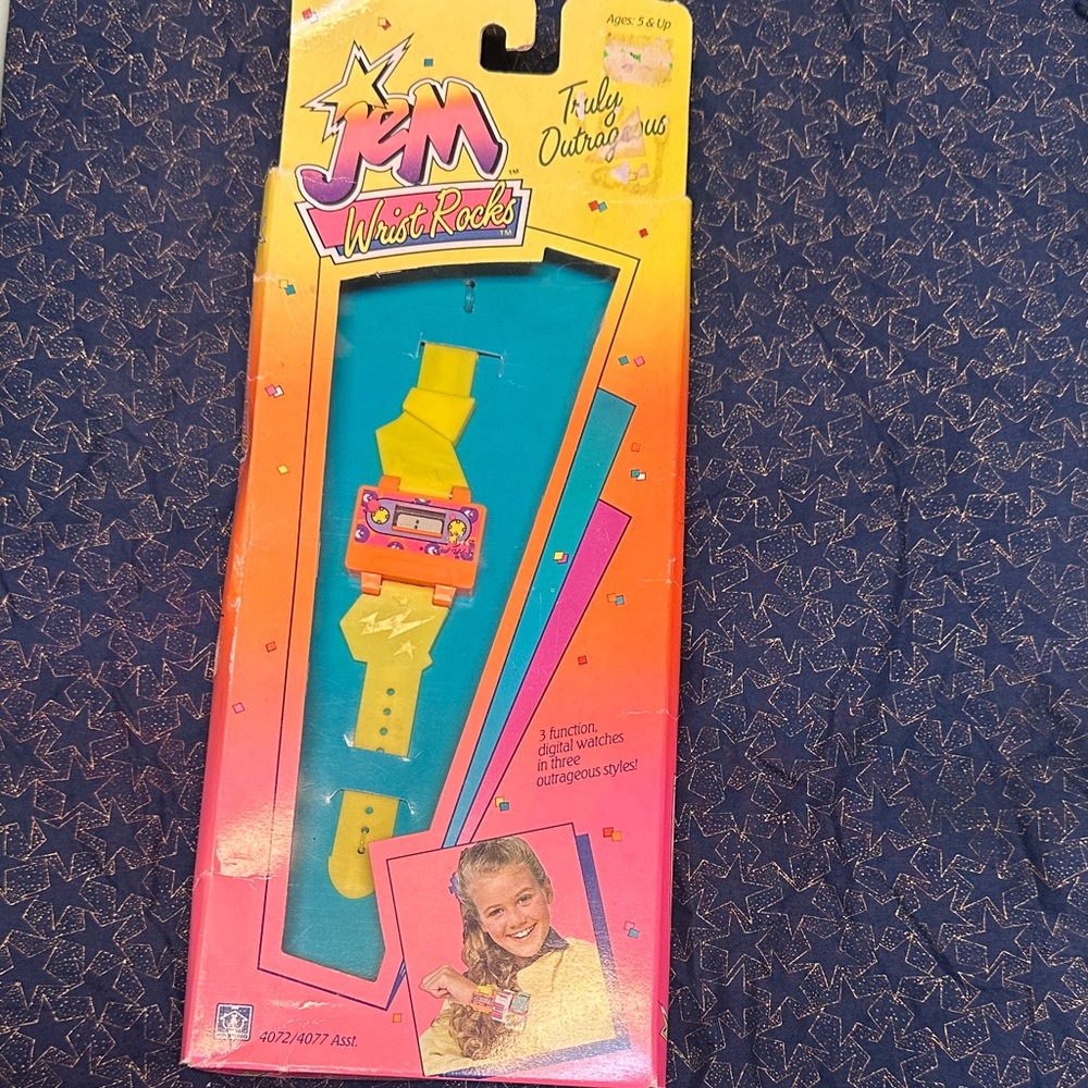 NIB JEM Wrist Rocks Vibrant Yellow Toy Watch